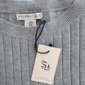 Sincerely Jules Ribbed Knit Sweater Vest M‎ Scandi Minimal Layering